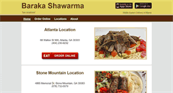 Desktop Screenshot of barakashawarma.com